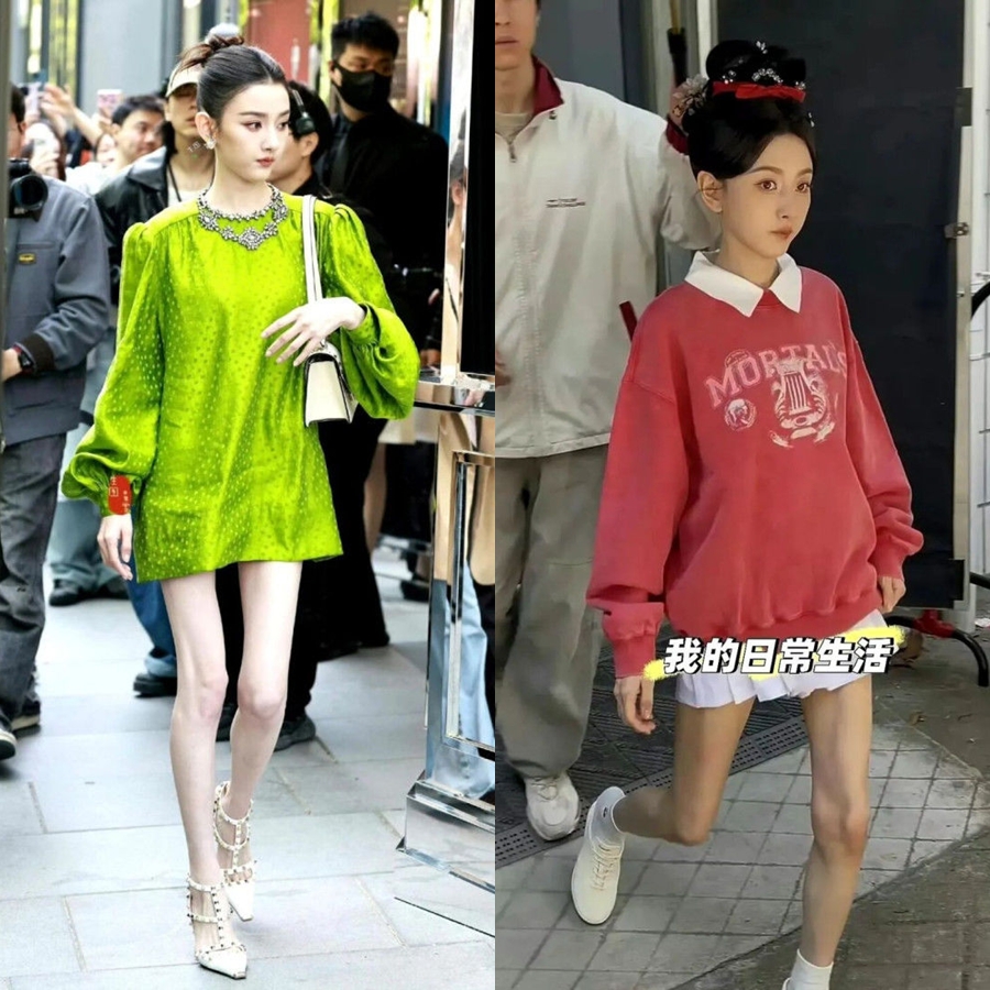 Đặc biệt, đôi chân của cô khiến không ít khán giả phải hoảng hồn (Ảnh: QQ).
