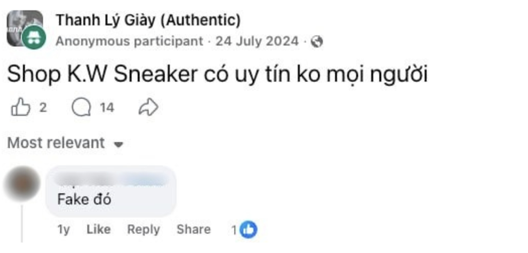 K.W Sneaker bán hàng giả không còn là thông tin bất ngờ trong các hội nhóm về giày.