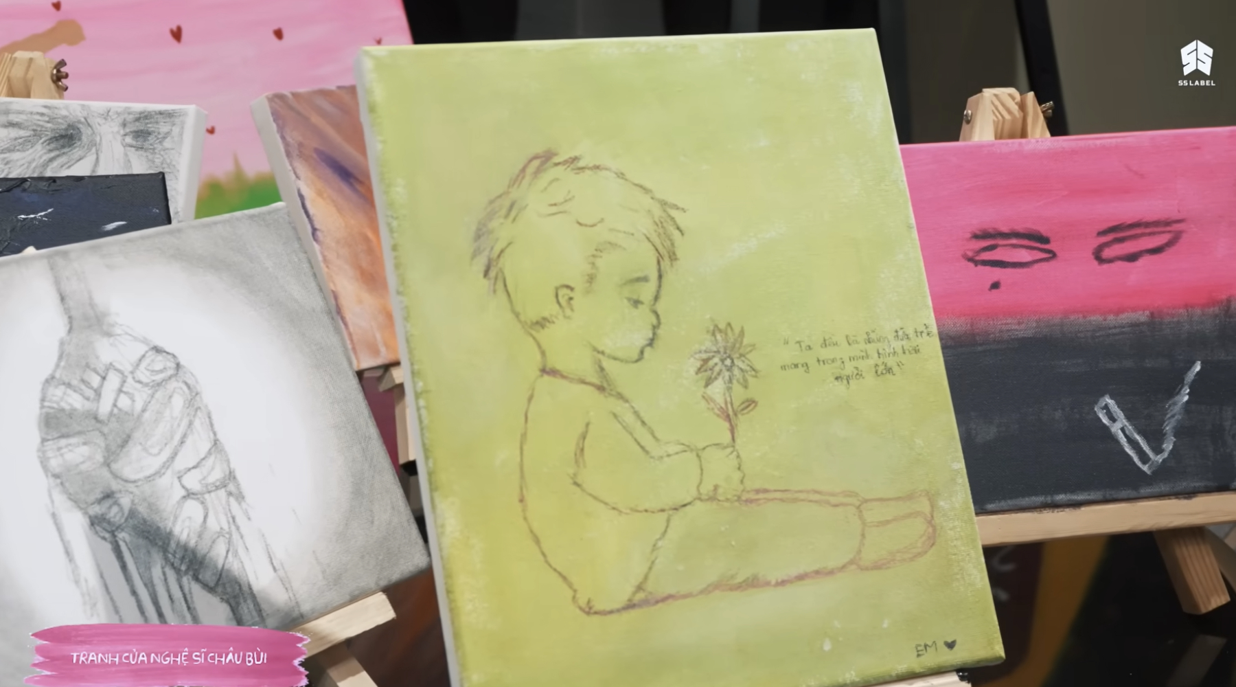 Tranh của Châu Bùi với những cảm xúc khi lắng nghe album của Binz