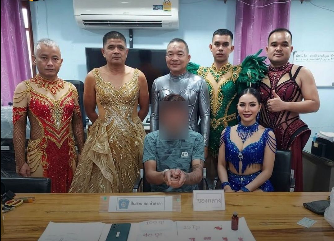 Cảnh sát Thái Lan cải trang thành các nam vũ công