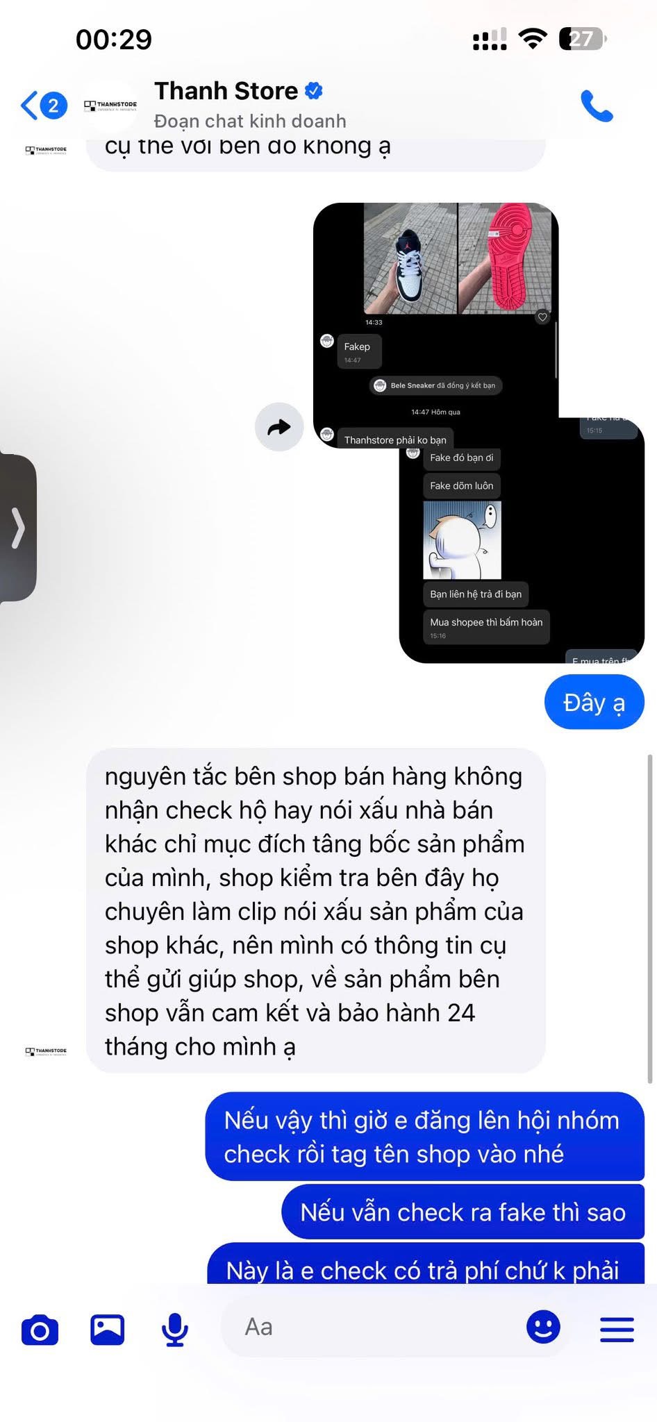 Thanh Store - shop giày vừa bị nêu tên trên trang Thông Tin Chính Phủ từng bị cộng đồng chơi sneaker tố
