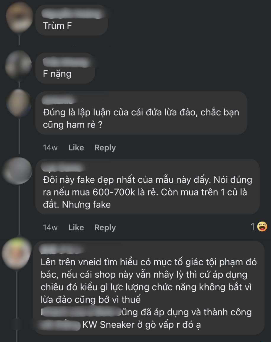 Bình luận và hướng giải quyết của người tiêu dùng.