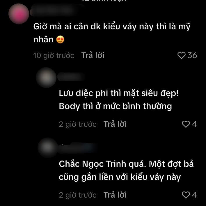 Ngọc Trinh là cái tên được netizen nhắc tới khi nói về mẫu váy này. (Nguồn: TikTok)