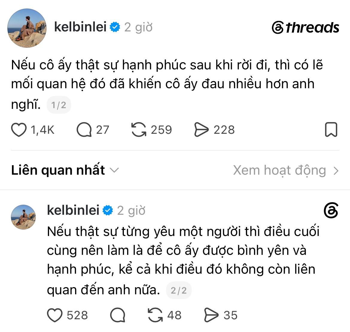 Kelbin Lei không nhắc tên ai cụ thể nhưng netizen đồng loạt liên tưởng đến những ồn ào đang diễn ra của Tóc Tiên - Touliver 