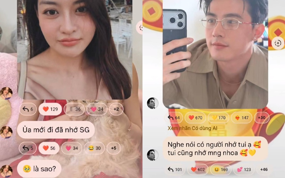 Cách nhắn tin trong kênh broadcast của cả 2 bị cho là đang ngầm