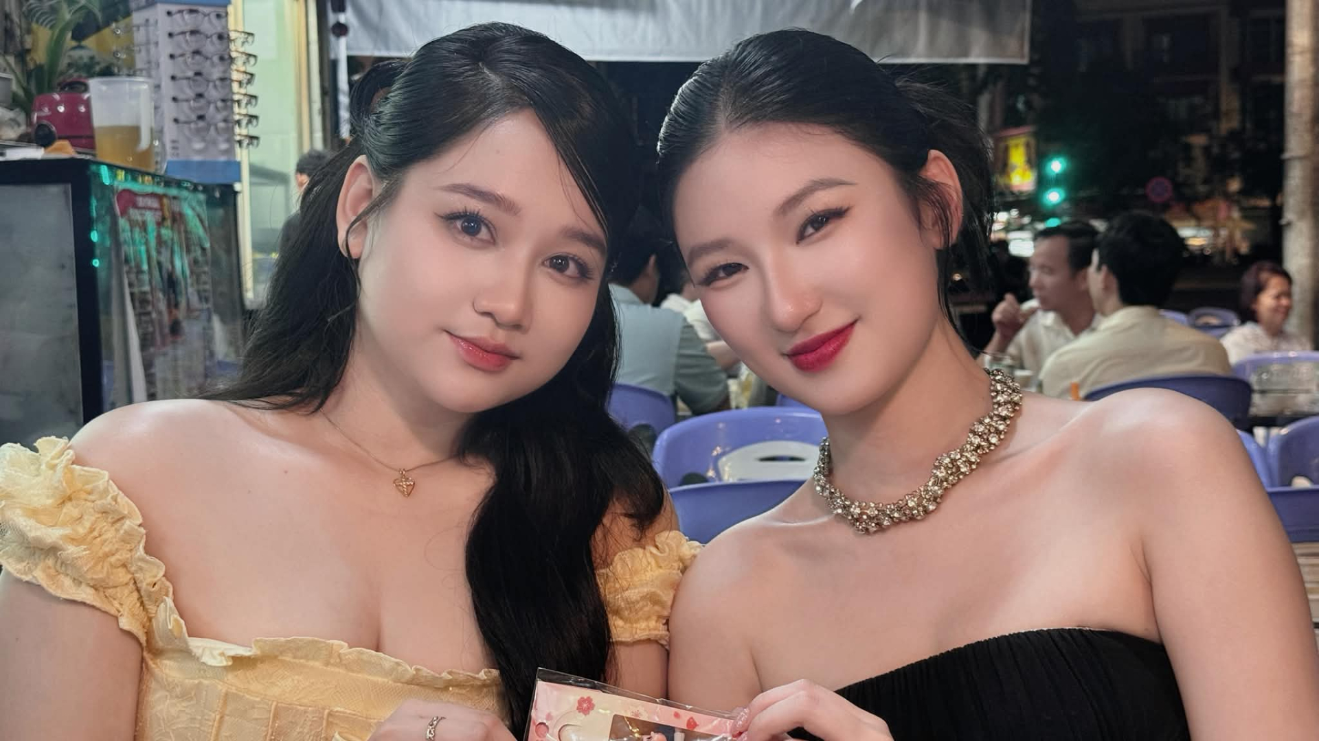 Bức ảnh chụp chung giữa Trúc Anh và Nàng Mơ