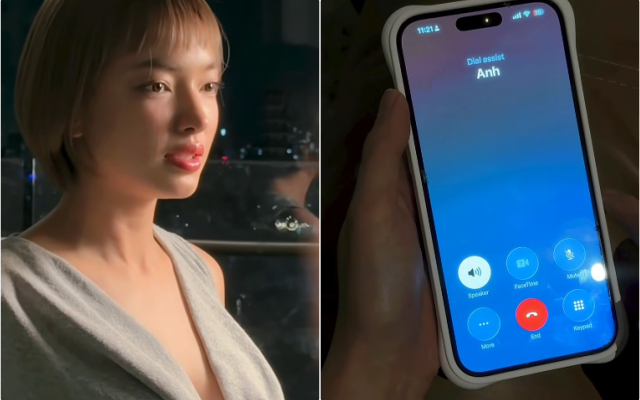 Châu Bùi gọi Binz nhưng: “Thuê bao quý khách vừa gọi, hiện không liên lạc được...” là cảnh trong clip parodi mới của nữ fashionista quảng bá cho album mới phát hành của người yêu.