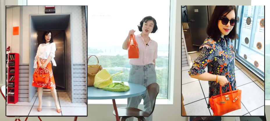 MC nổi tiếng Hàn Quốc Choi Hwa Jung diện chiếc túi