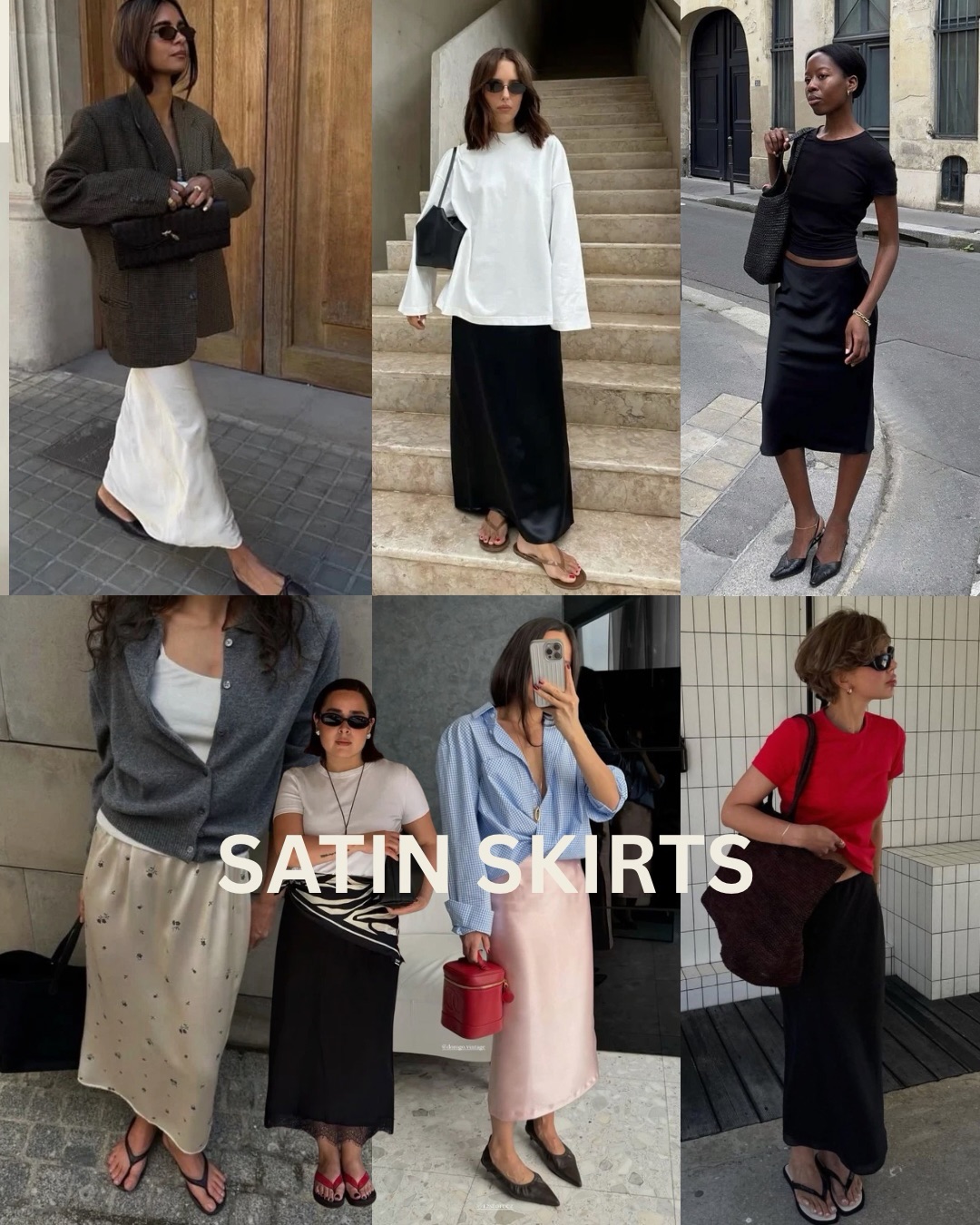 Không phải ngẫu nhiên mà chân váy satin liên tục xuất hiện trong tủ đồ của các fashionista suốt nhiều năm qua. (Nguồn: Instagram)
