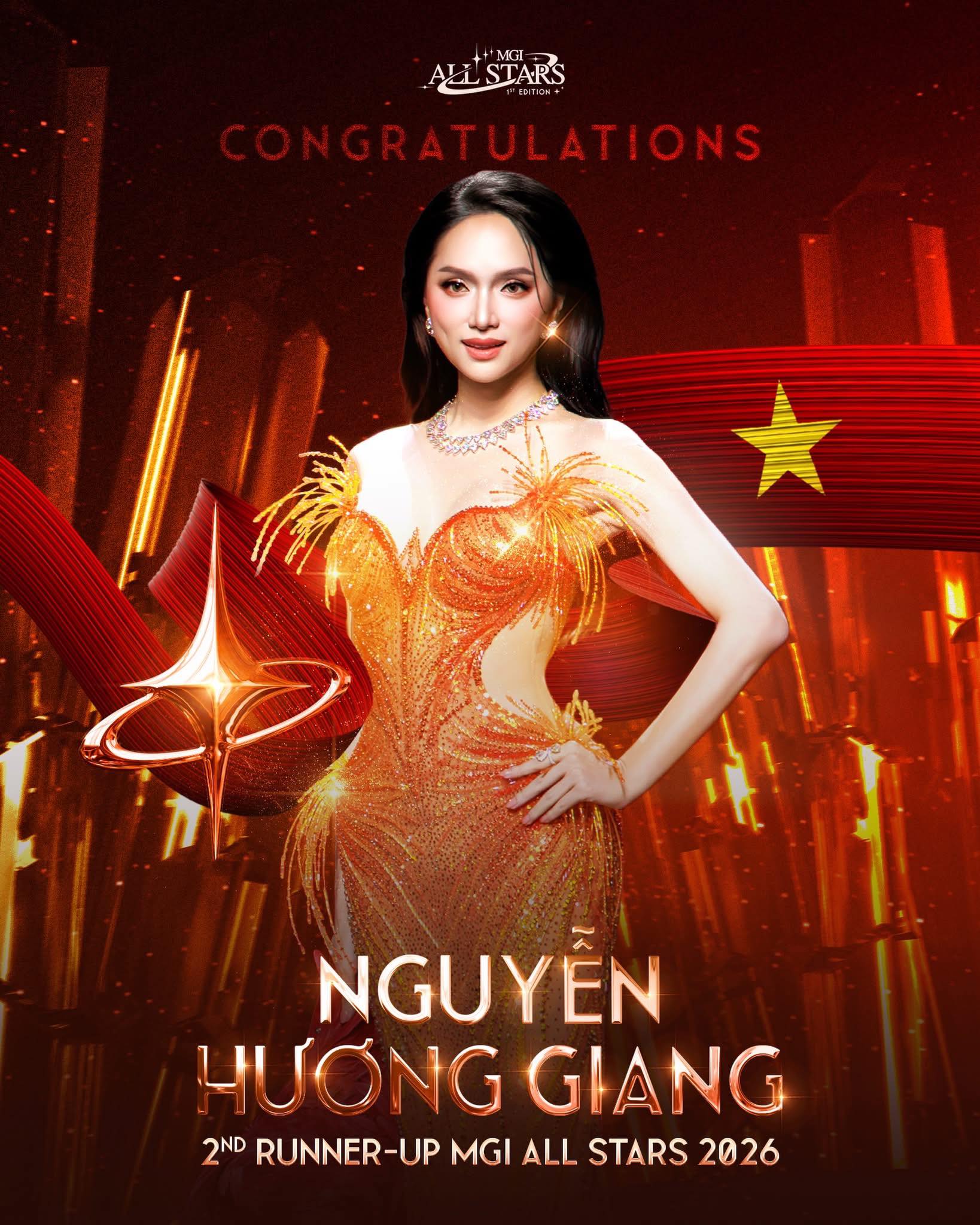 Hương Giang giành ngôi vị Á hậu 2 tại Miss Grand International Allstar