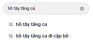 Từ khoá tìm kiếm liên quan đến vụ việc trên TikTok (Ảnh chụp màn hình)