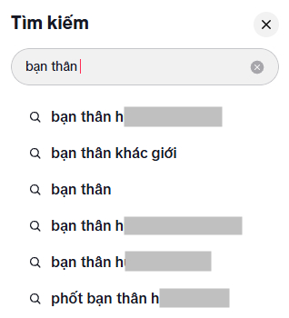 Các tìm kiếm liên quan đến bạn thân H. lọt tìm kiếm phổ biến trên TikTok