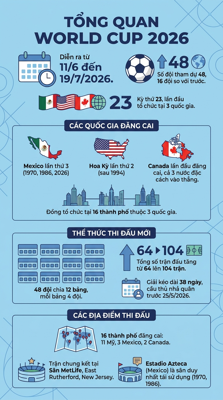 World Cup 2026 và những điều cần biết: Cuộc 