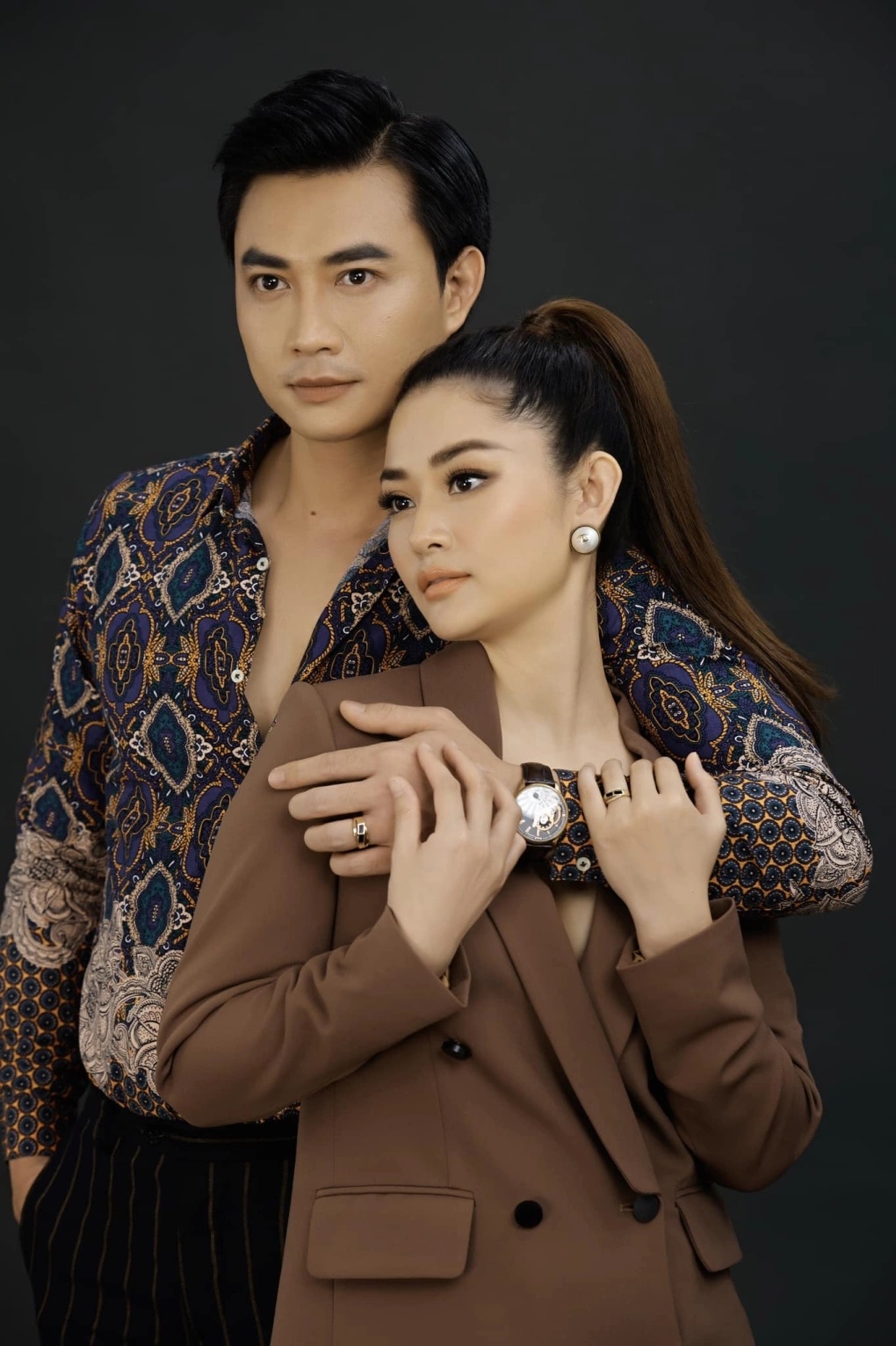 Tiến Lộc và vợ