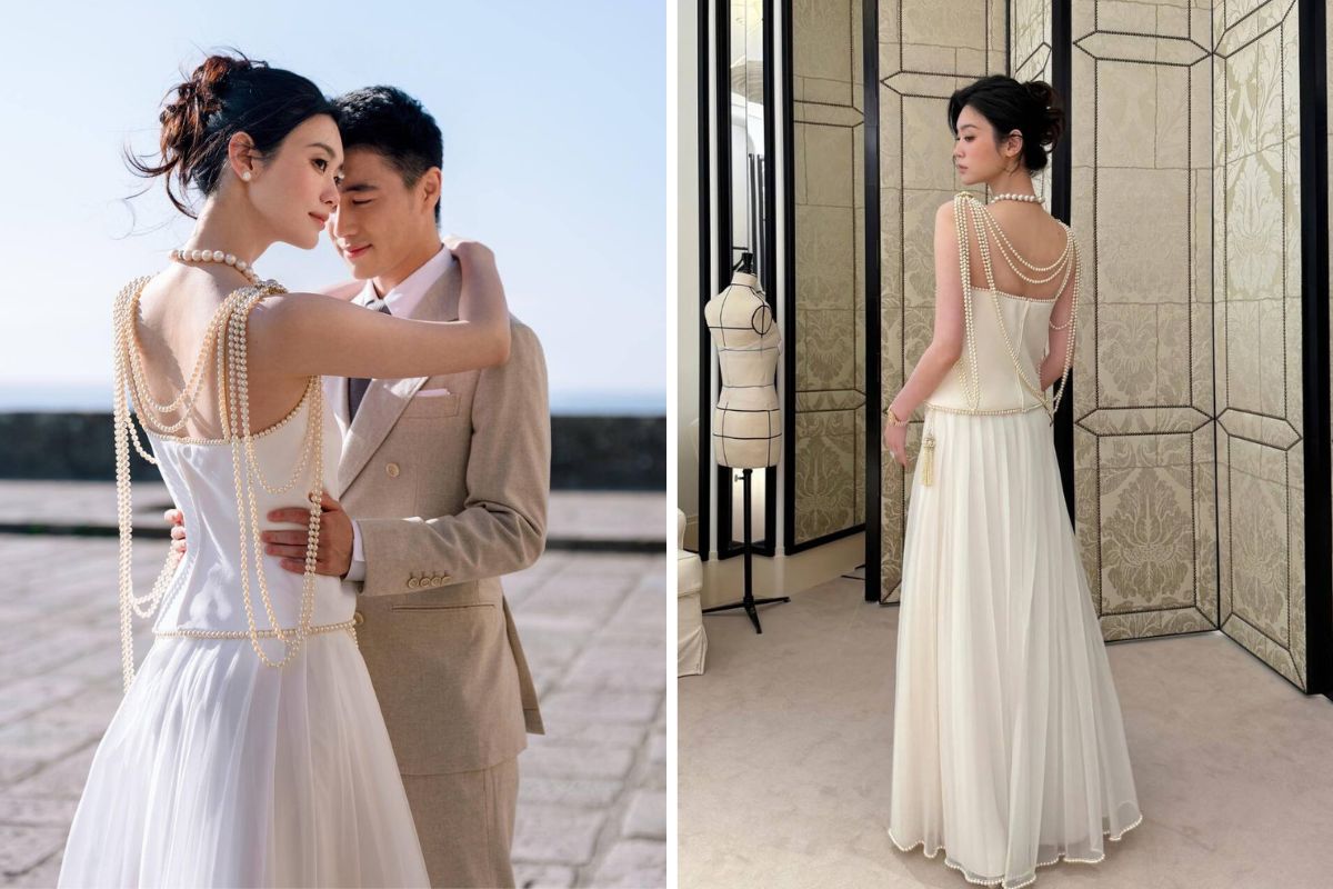 Hề Mộng Dao được mẹ chồng cho mượn chiếc vòng ngọc trai vừa đắt đỏ lại có ý nghĩa đặc biệt (Ảnh: 163).