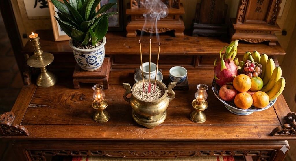 5 thứ không được đặt trên bàn thờ