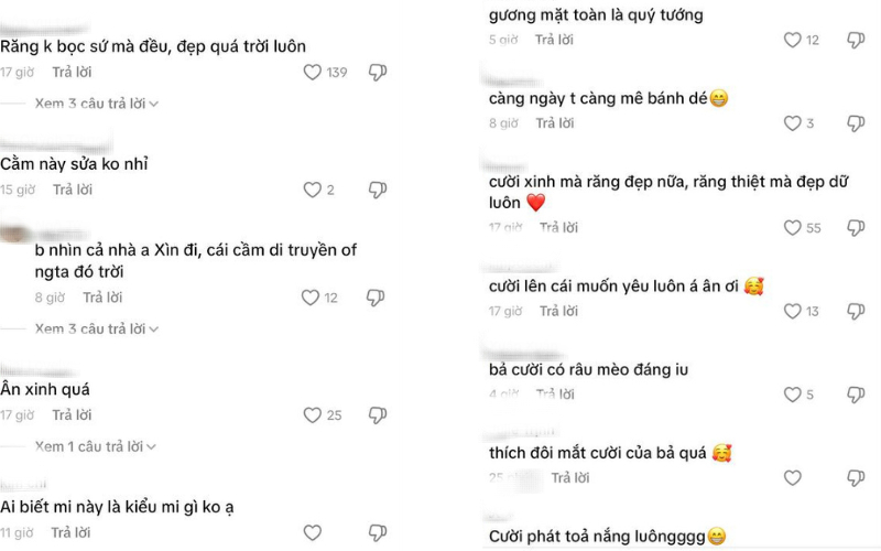 Netizen mê mẩn hàm răng trắng đều cùng nụ cười tỏa nắng của Uyển Ân.