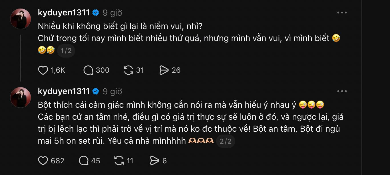   Hoa hậu Kỳ Duyên bất ngờ có chia sẻ lạ giữa đêm. Ảnh: FBNV  