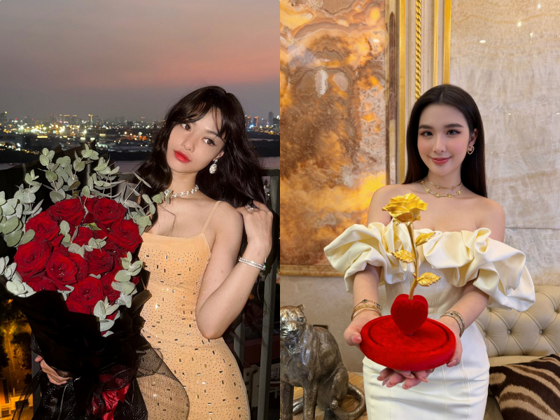 Cả hai đều có những chuyến đi du lịch sang chảnh, nhận được hoa quà vào những dịp đặc biệt. 