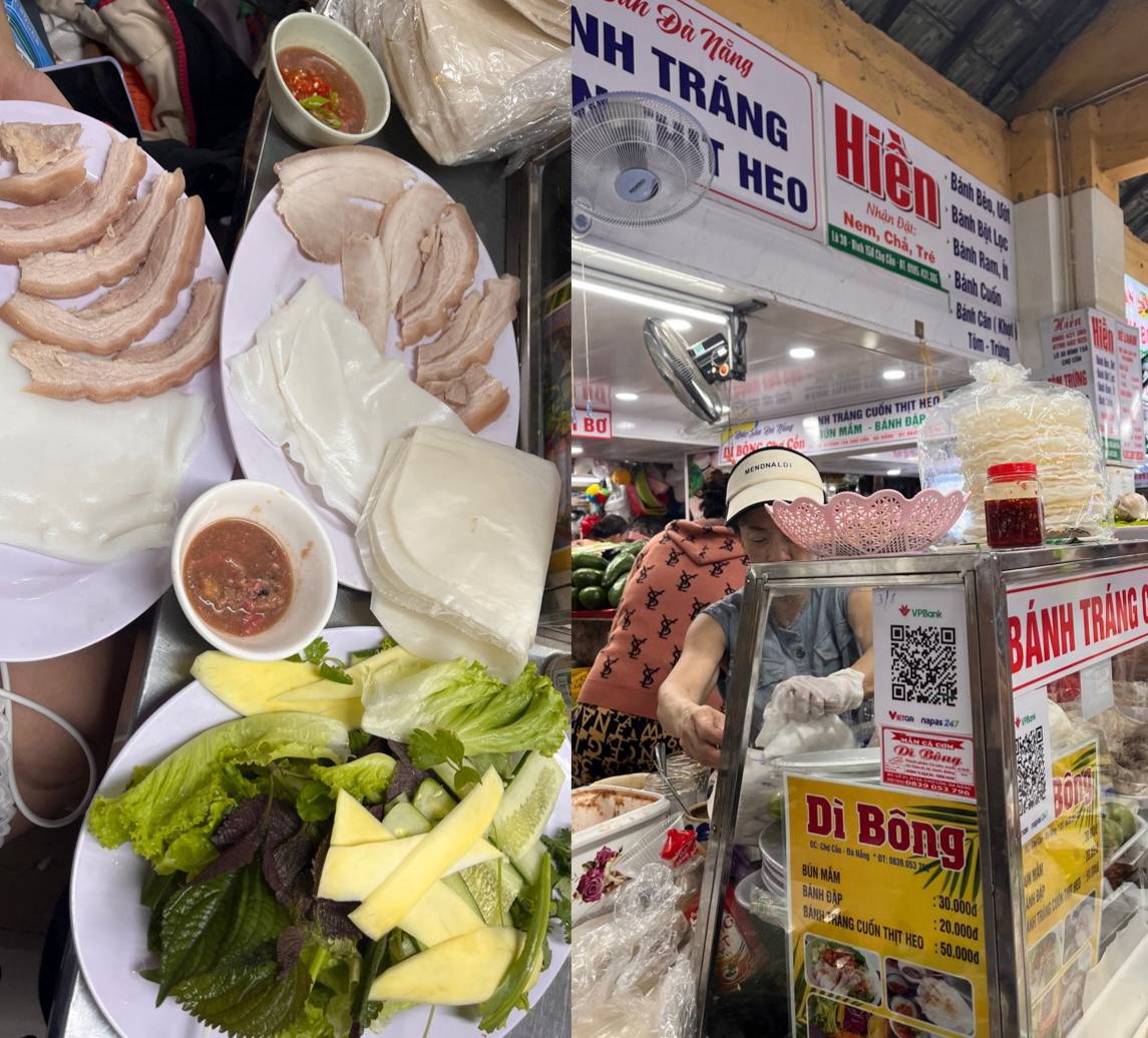 Bánh tráng cuốn thịt heo Đà Nẵng