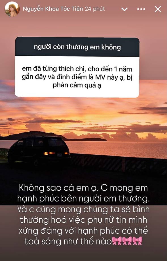   Tóc Tiên chia sẻ trước ý kiến nhận xét MV có phần phản cảm   