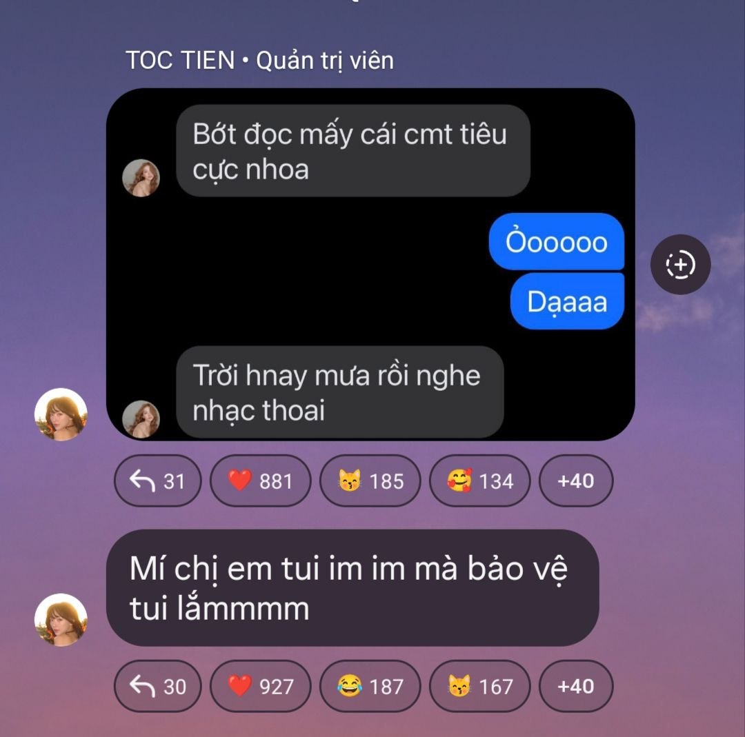Tóc Tiên đã quá nhạy cảm với lời khen chê