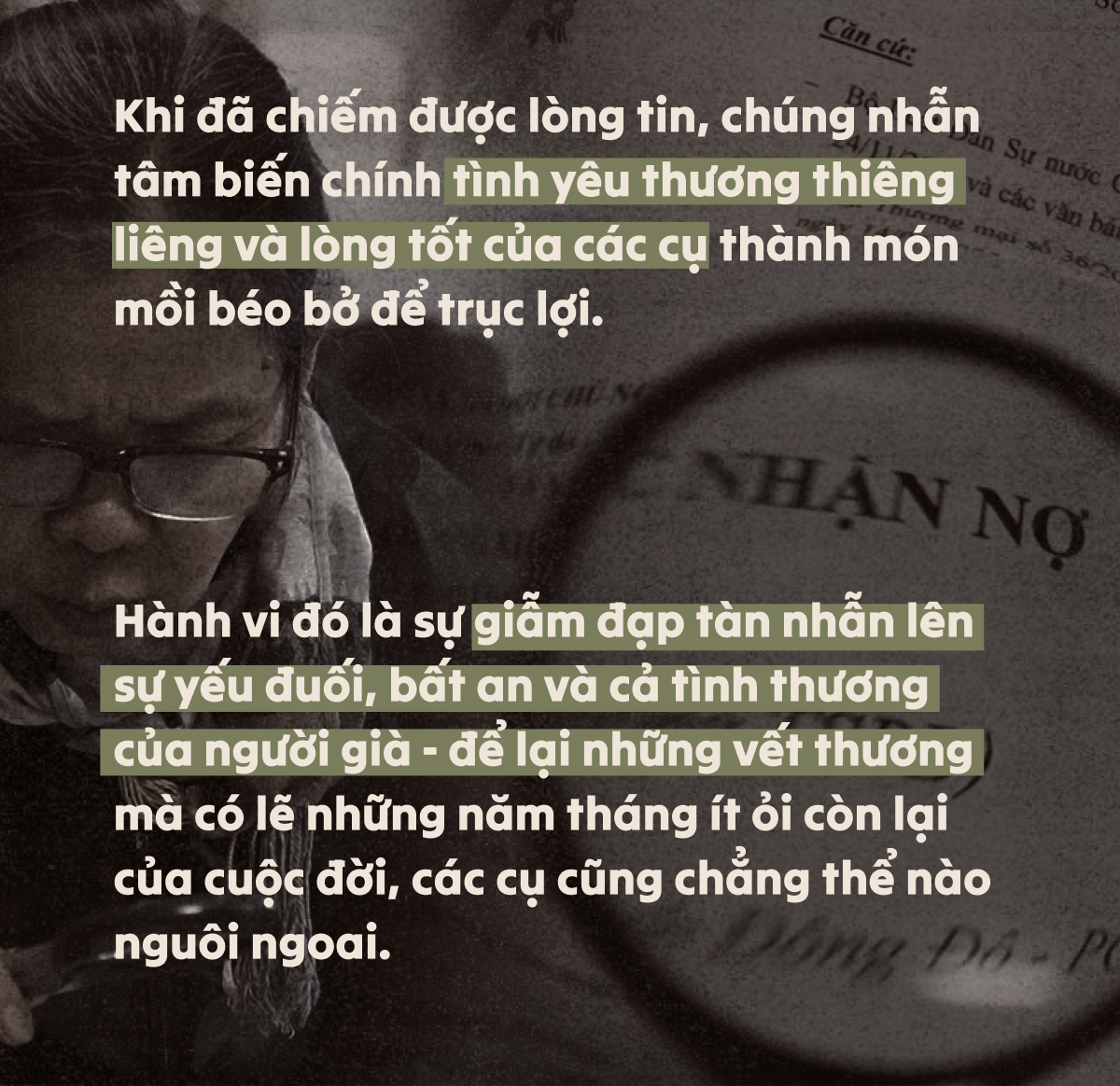 Lừa người già đến kiệt quệ: Ở nhà họ có bố mẹ không?