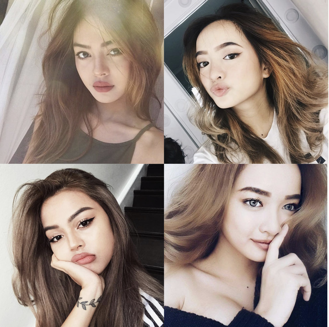 Vẻ đẹp lai Tây cùng lối makeup tông nude sắc sảo, đôi môi đầy đặn của nữ diễn viên còn từng được ví von với hot girl đình đám thời đó Lily Maymac. (Ảnh: Instagram)