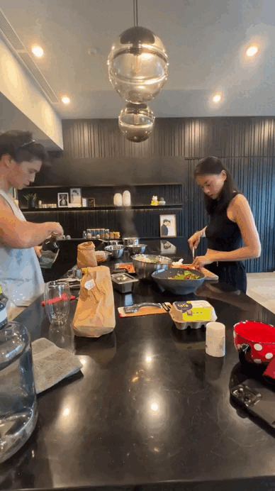 Khu bếp là một trong những không gian được 