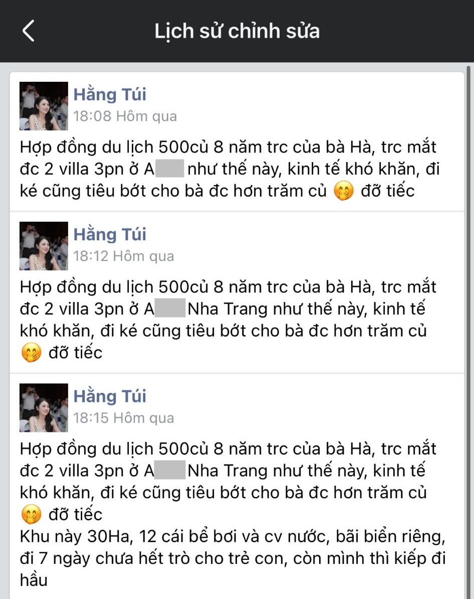 Hằng Túi và Hà Anh var thẳng về “hợp đồng kỳ nghỉ”