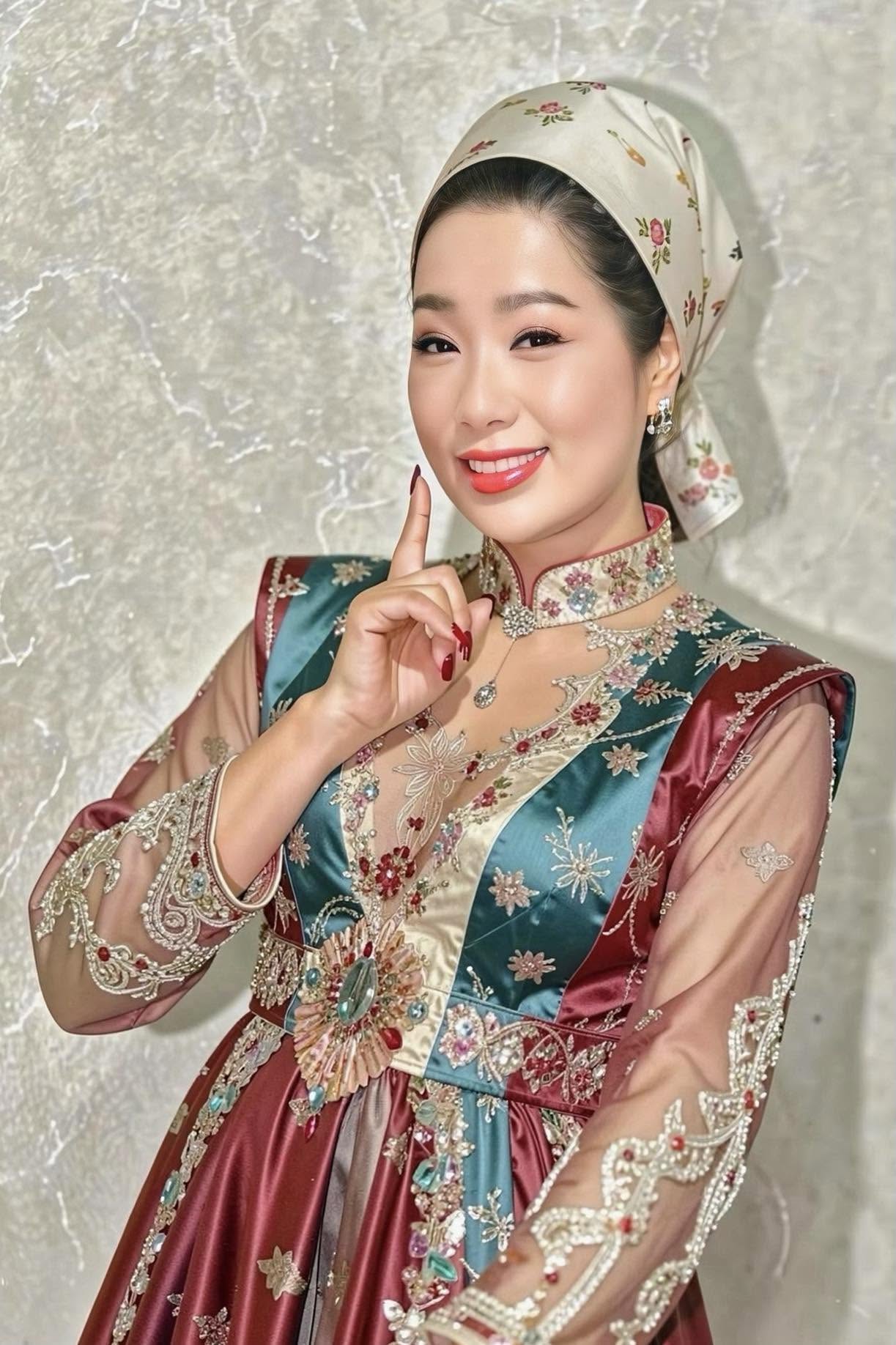 NSND Trịnh Kim Chi được công chúng biết đến rộng rãi khi giành danh hiệu Á hậu 2 cuộc thi Hoa hậu Việt Nam. Ảnh: FBNV