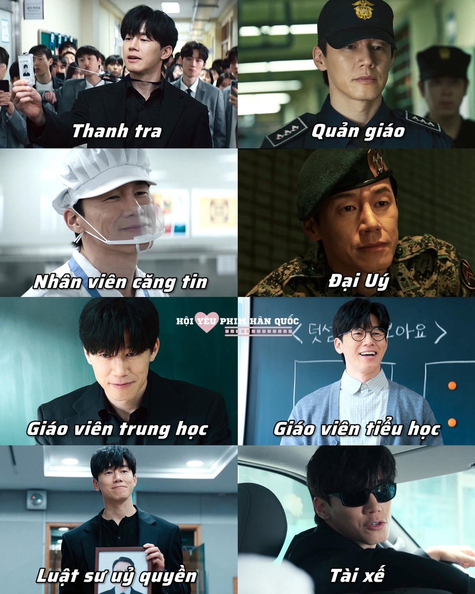 Bức ảnh tổng hợp các nghề mà Na Hwa Jin làm trong phim đang gây sốt MXH (Ảnh: Hội yêu phim Hàn Quốc)