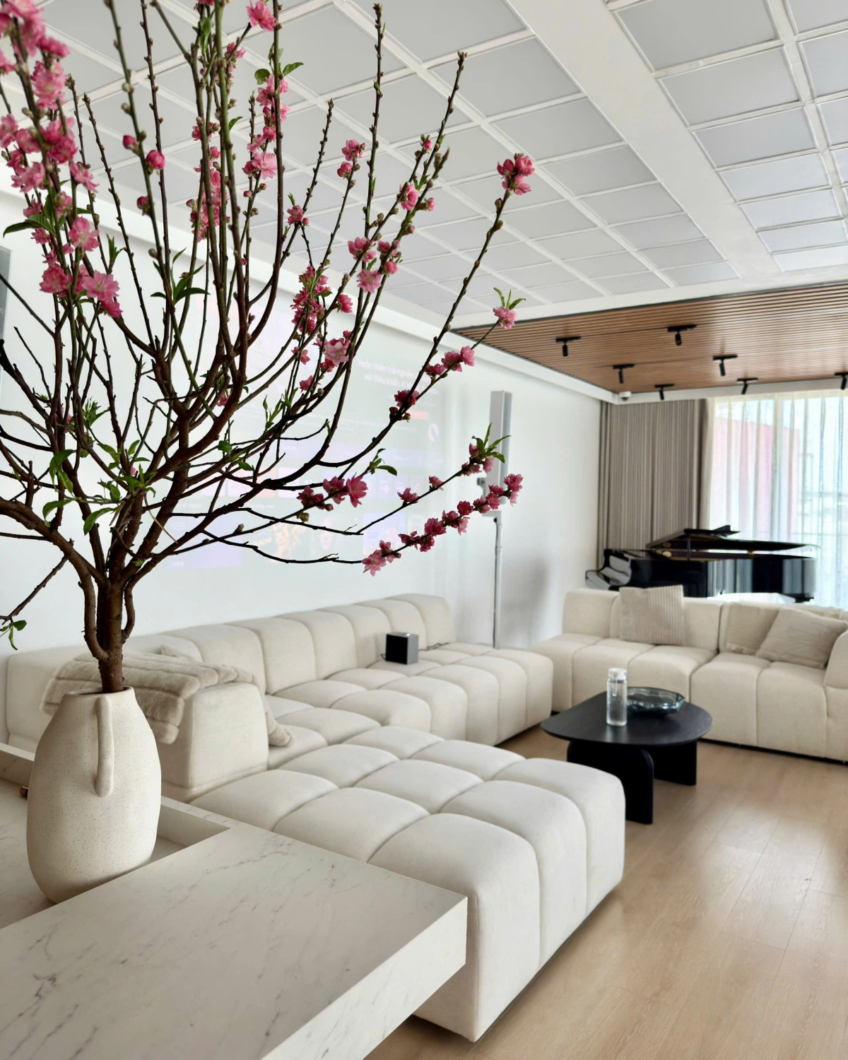 Không gian phòng khách rộng rãi, thoáng đãng