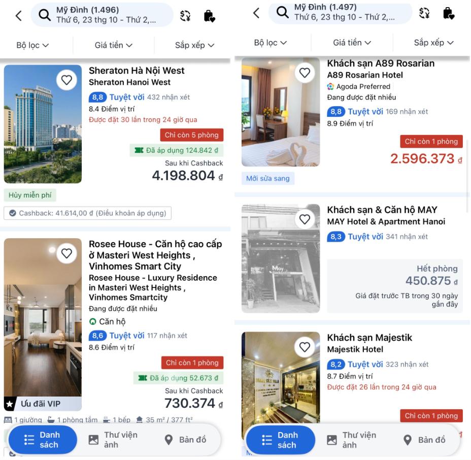 Nhiều khách sạn quanh khu vực Mỹ Đình đã bắt đầu hết phòng nên fan cần chốt phòng sớm nhất có thể