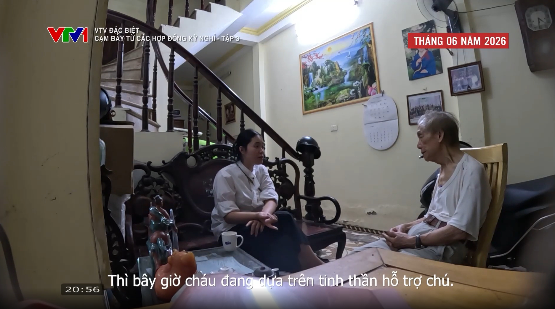 Huyền đến gặp ông Thìn vào tháng 6/2026 (Ảnh: VTV)