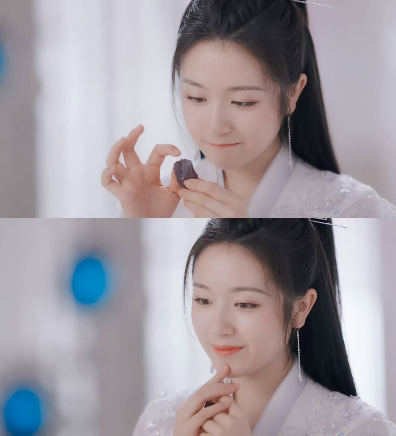 Lý Lan Địch thể hiện rất tốt sự dễ thương của nhân vật Ly Quang Dạ Đàm.