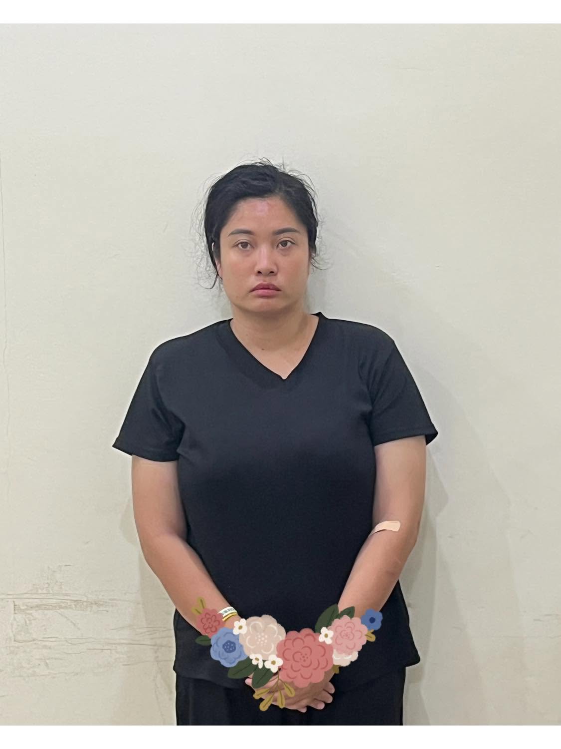 Hoàng Lê Ngọc My tại cơ quan chức năng