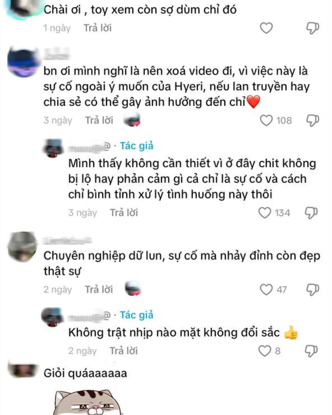 Netizen dành nhiều lời khen cho màn xử lý chuyên nghiệp của Hyeri.