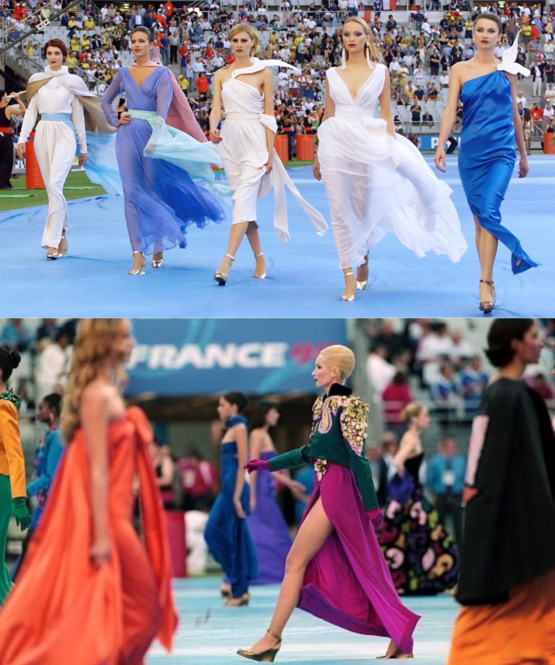 Show diễn này giống một cuộc triển lãm sống về lịch sử và sự nghiệp NTK Yves Saint Laurent, nơi hơn 300 thiết kế mang tính biểu tượng được tái hiện trên sân khấu lớn nhất hành tinh.