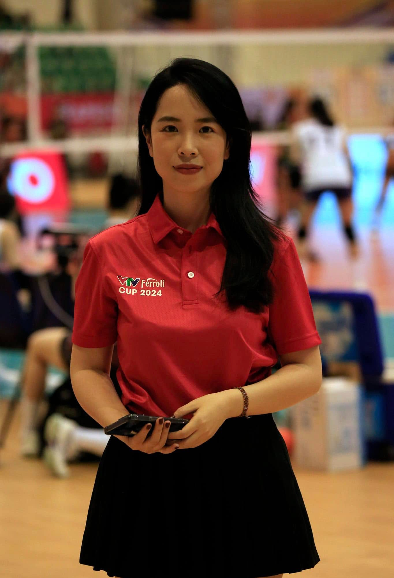Nhung Anh có kinh nghiệm theo dõi và tác nghiệp tại các sự kiện thể thao lớn