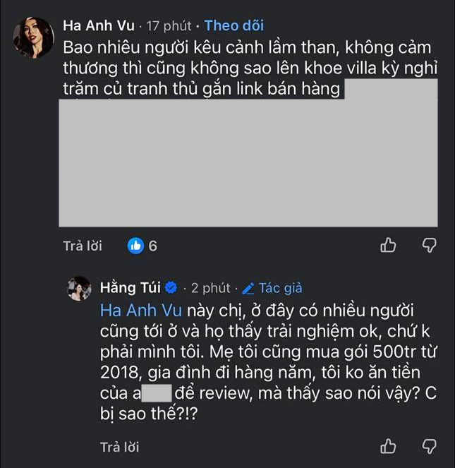 Màn bình luận gay gắt của Hà Anh và Hằng Túi