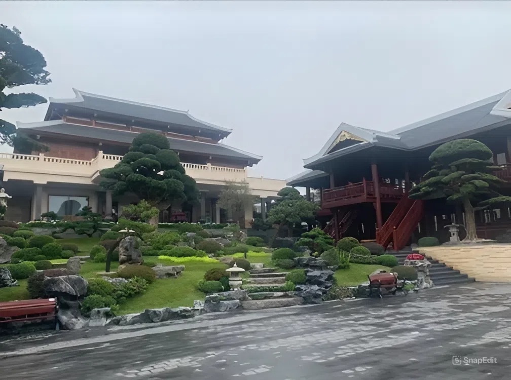 Biệt phủ rộng như công viên của trưởng thôn trẻ nhất Việt Nam: Phải đi xe điện mới tham quan hết, riêng cây cảnh giá hàng chục tỷ