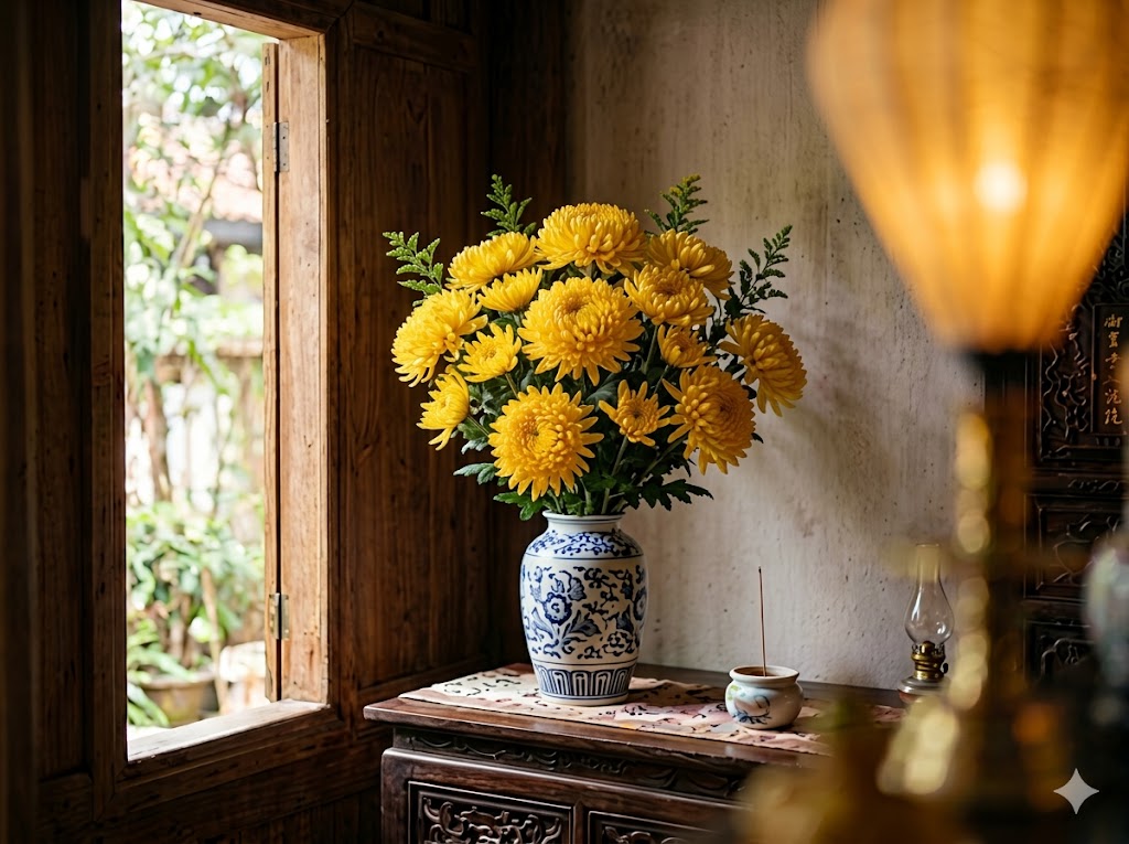 4 loại hoa nên đặt trong phòng thờ