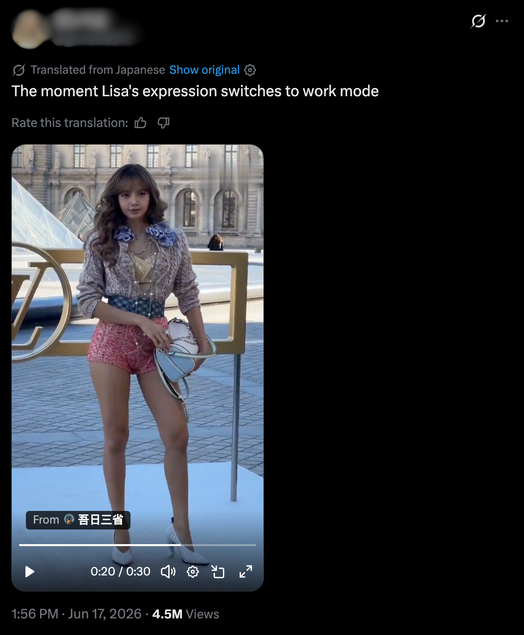 Bài đăng đang viral về khoảnh khắc Lisa bật chế độ làm việc trong 