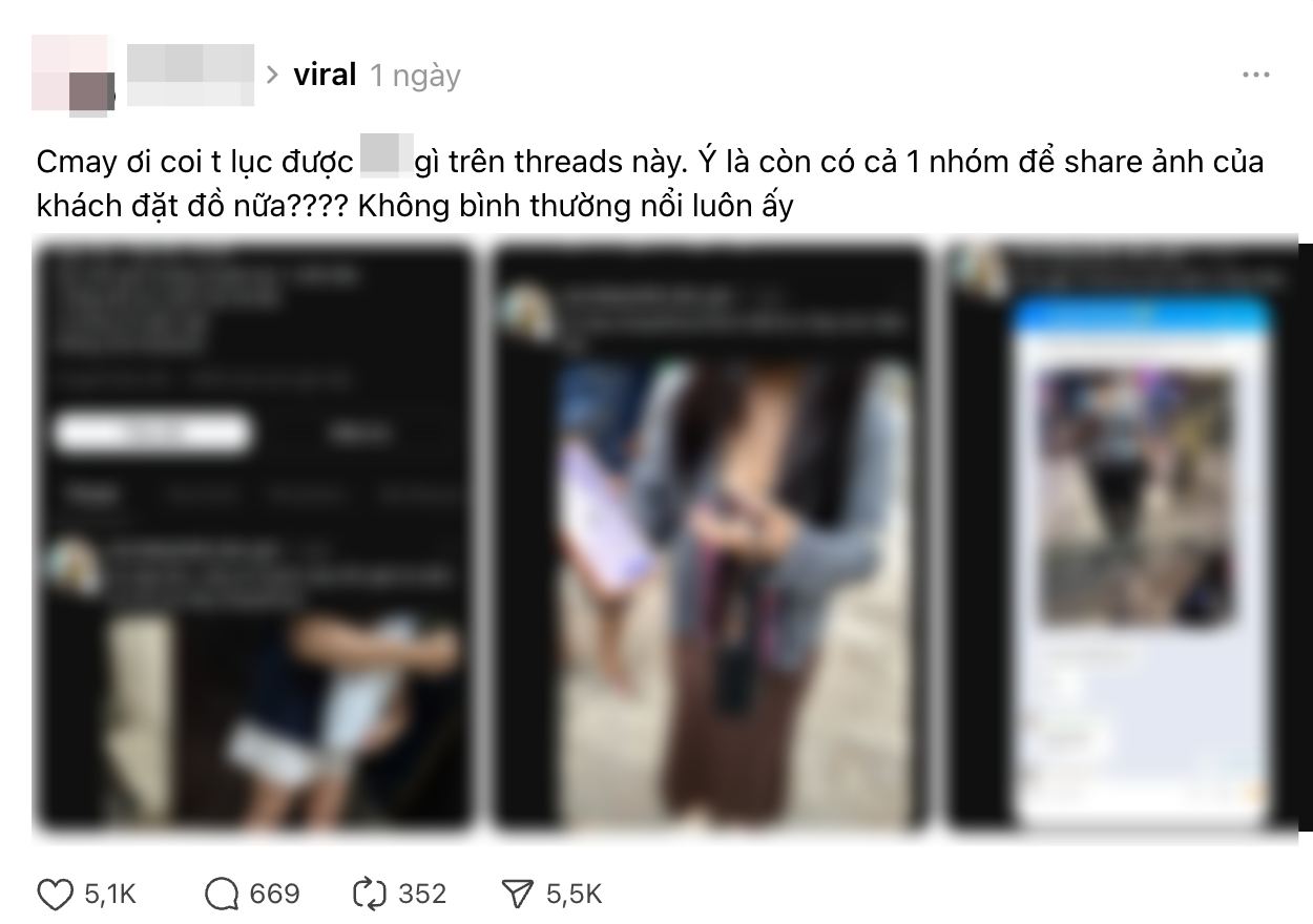 Bài đăng trên Threads mới đây về vụ việc đang thu hút sự chú ý