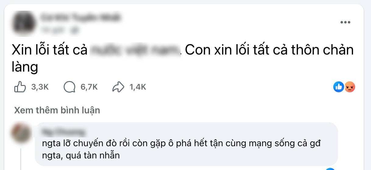 Bài đăng thu hút sự chú ý của nhiều người