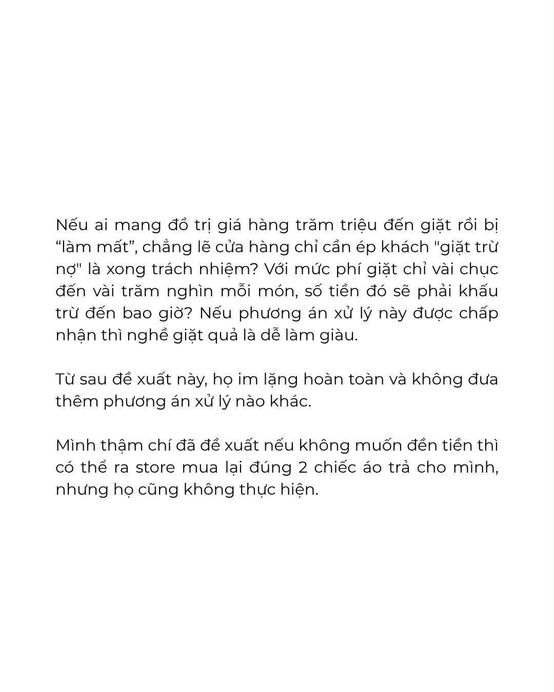 Drama khách tố tiệm giặt Hà Nội làm mất 2 áo hiệu 60 triệu, áo khoác LV 150 triệu cũng gặp sự cố thảm thương
