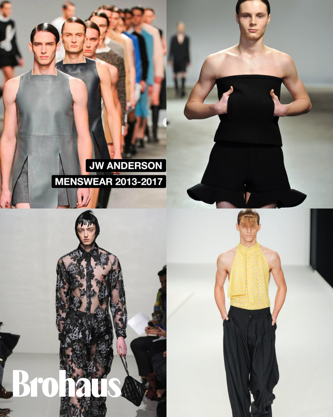 Trước khi về với LOEWE, Dior, Jonathan Anderson từng khiến giới mộ điệu phải bàn tán vì những thiết kế phá vỡ chuẩn mực dành cho nam giới ở đầu thập niên 2010.