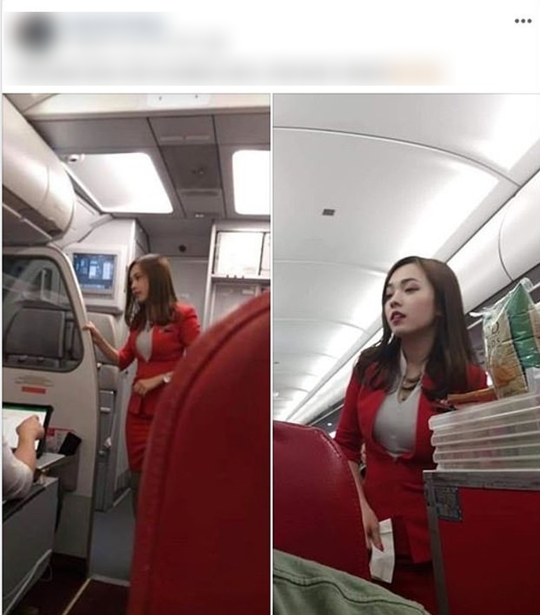 Nam hành khách đăng hai bức ảnh chụp lén nữ tiếp viên hàngkhông năm 2018 thì bất ngờ viral. 