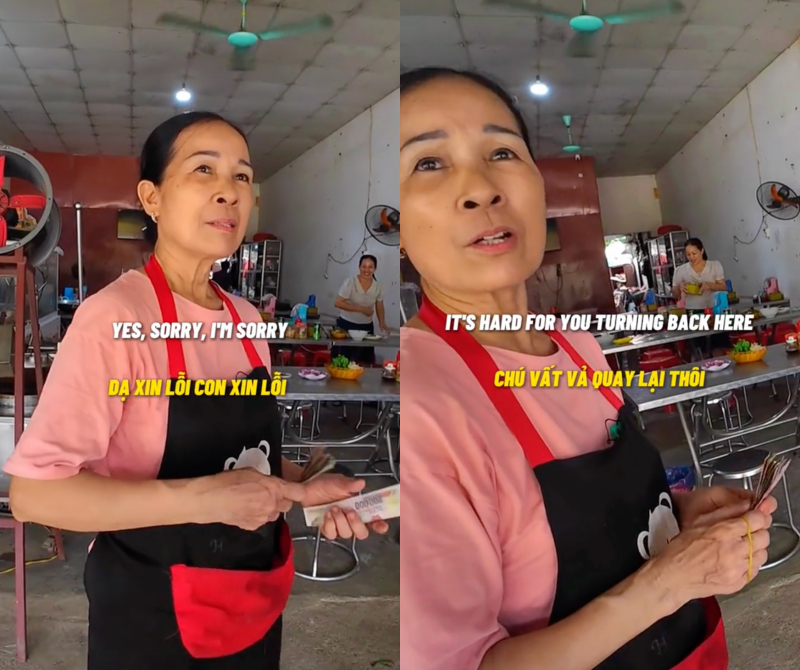 Phản ứng của chủ quán bún chả